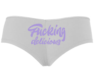 Fucking Delicious  - White Boyshort