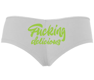 Fucking Delicious  - White Boyshort