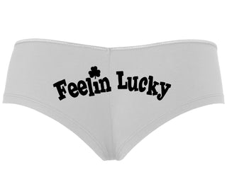 Feeling Lucky Shamrock - White Boyshort