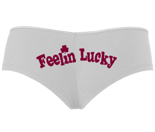Feeling Lucky Shamrock - White Boyshort