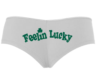 Feeling Lucky Shamrock - White Boyshort