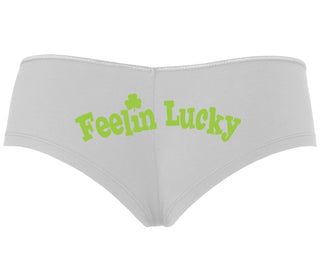 Feeling Lucky Shamrock - White Boyshort