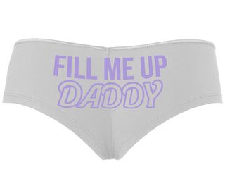 Fill Me Up Daddy - White Boyshort