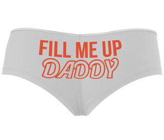 Fill Me Up Daddy - White Boyshort