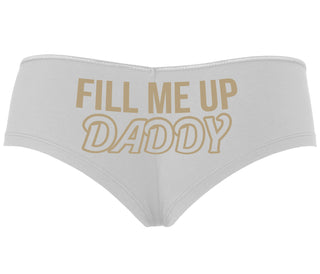 Fill Me Up Daddy - White Boyshort