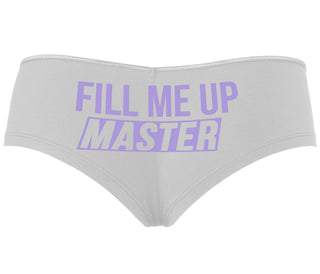 Fill Me Up Master - White Boyshort