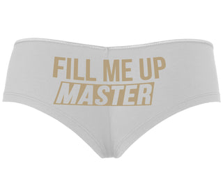 Fill Me Up Master - White Boyshort