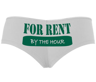 For Rent By The Hour - White Boyshort