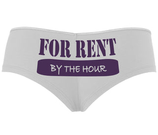 For Rent By The Hour - White Boyshort