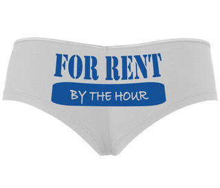 For Rent By The Hour - White Boyshort
