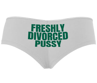 Freshly Divorced Pussy - White Boyshort