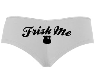Frisk Me - Police Badge - White Boyshort
