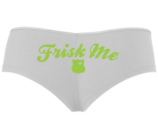 Frisk Me - Police Badge - White Boyshort