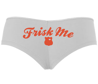 Frisk Me - Police Badge - White Boyshort