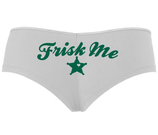 Frisk Me - Sherrif Badge - White Boyshort