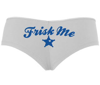 Frisk Me - Sherrif Badge - White Boyshort
