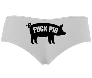 Fuck Pig - White Boyshort