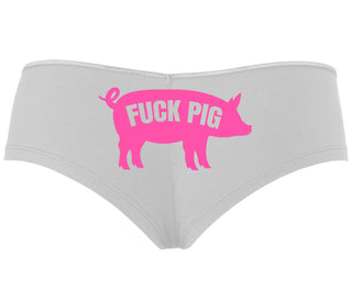 Fuck Pig - White Boyshort