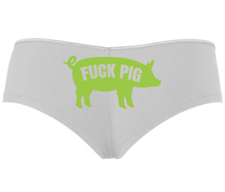 Fuck Pig - White Boyshort