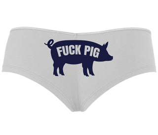 Fuck Pig - White Boyshort