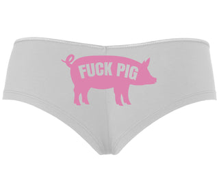 Fuck Pig - White Boyshort