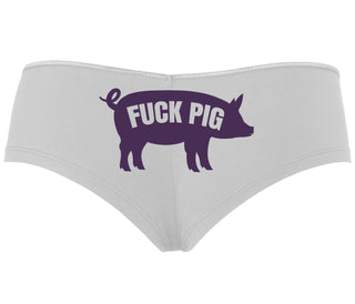 Fuck Pig - White Boyshort