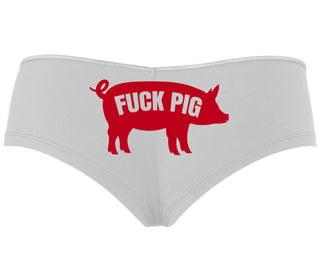 Fuck Pig - White Boyshort