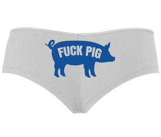 Fuck Pig - White Boyshort