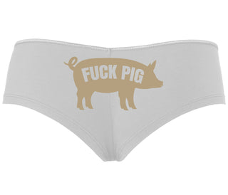 Fuck Pig - White Boyshort