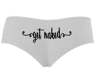 Get Naked - White Boyshort