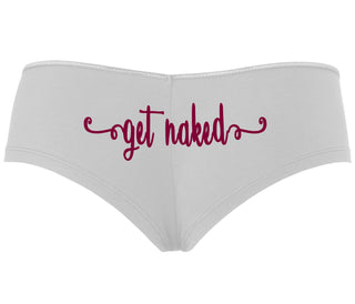 Get Naked - White Boyshort