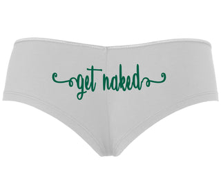 Get Naked - White Boyshort