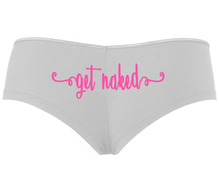 Get Naked - White Boyshort