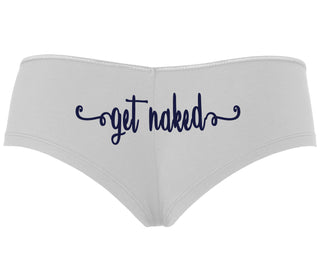 Get Naked - White Boyshort