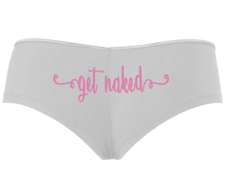 Get Naked - White Boyshort