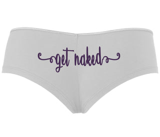 Get Naked - White Boyshort
