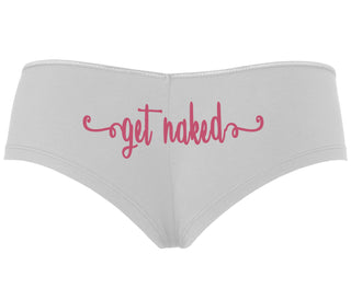 Get Naked - White Boyshort