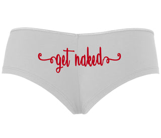 Get Naked - White Boyshort