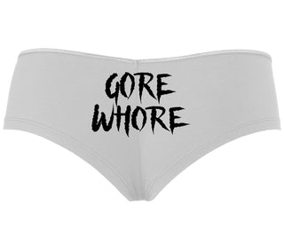Gore Whore - White Boyshort
