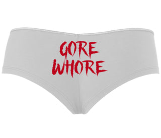 Gore Whore - White Boyshort