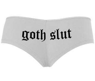 Goth Slut - White Boyshort