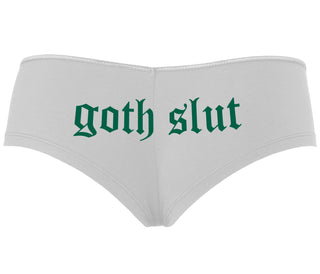 Goth Slut - White Boyshort