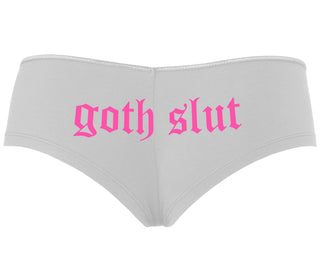 Goth Slut - White Boyshort