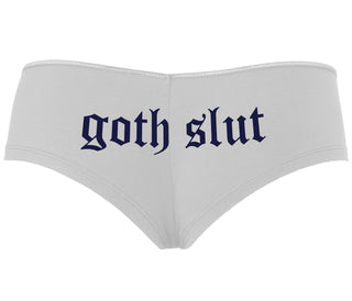 Goth Slut - White Boyshort