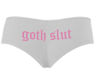 Goth Slut - White Boyshort