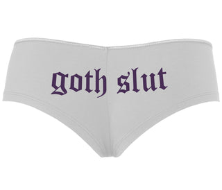 Goth Slut - White Boyshort