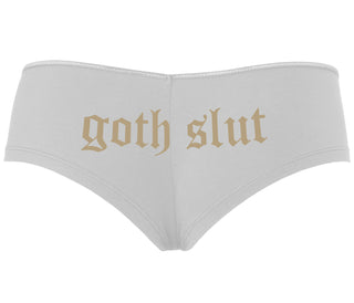 Goth Slut - White Boyshort