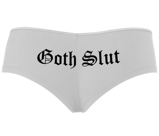 Goth Slut - White Boyshort