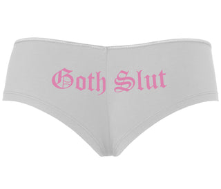 Goth Slut - White Boyshort