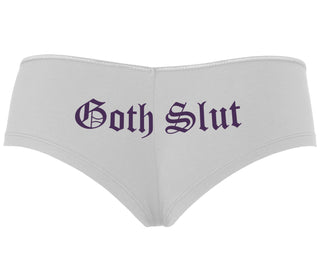 Goth Slut - White Boyshort